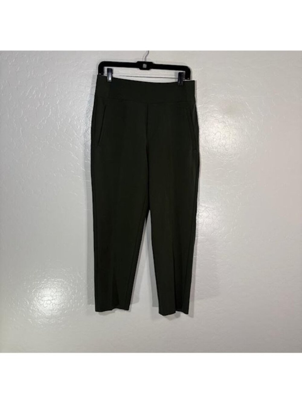 Athleta Pants Womens 6 Green Endless HR Ankle Slim Pull On Pockets Stretch Work